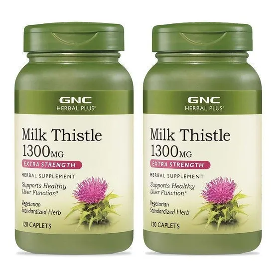[1+1]GNC 밀크씨슬 1300MG 120정 지앤씨 허벌플러스