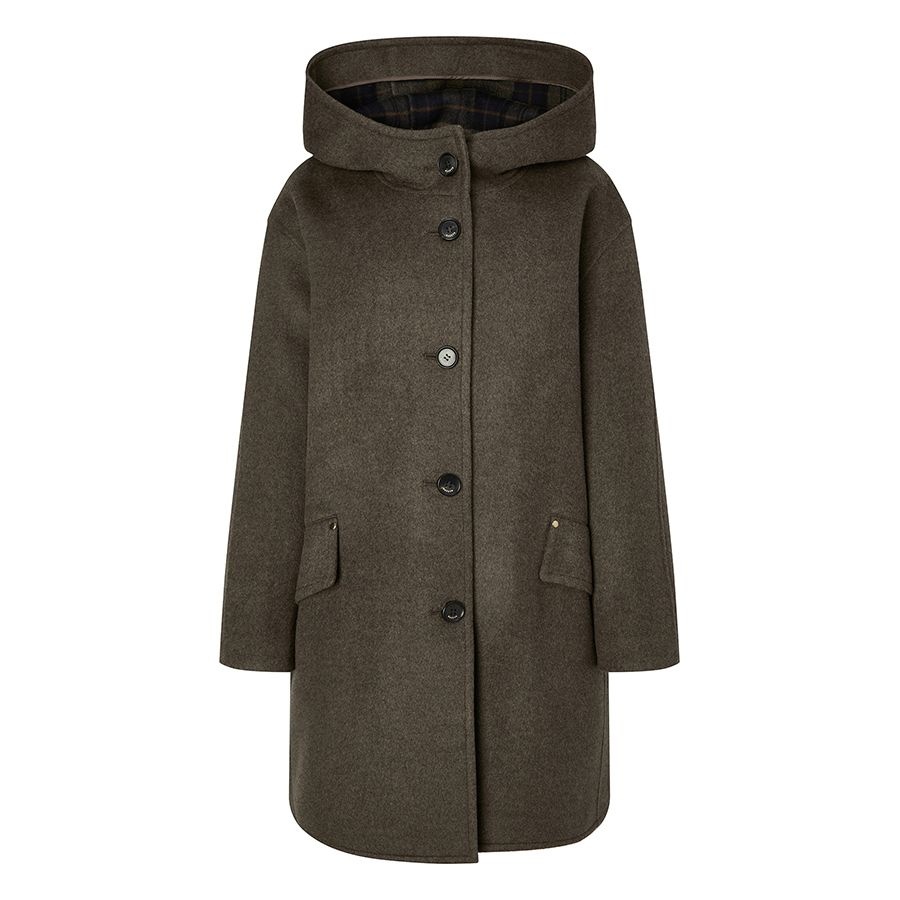 [롯데백화점] 헤지스 레이디스 포켓배색 울 하프코트 HSCO5D983 LE1220397505