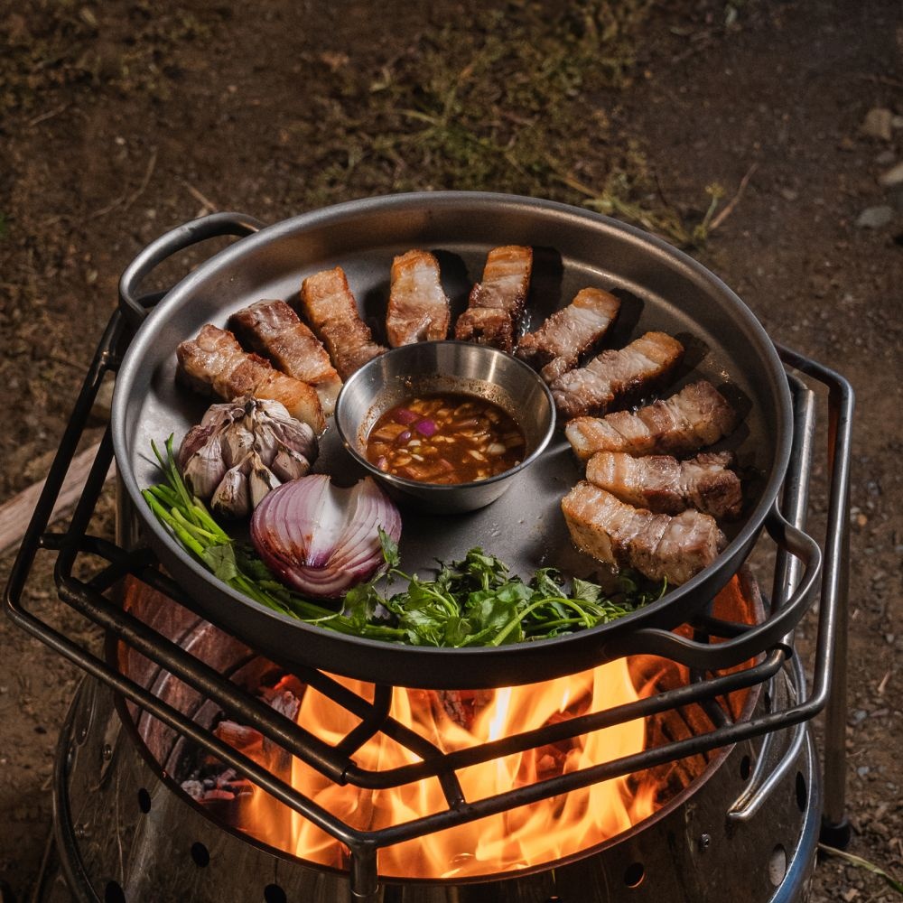 티타늄 캠핑 그리들 30cm