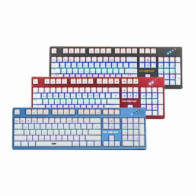 ENTUS 유선 기계식 키보드 광축클릭 버건디 USB
