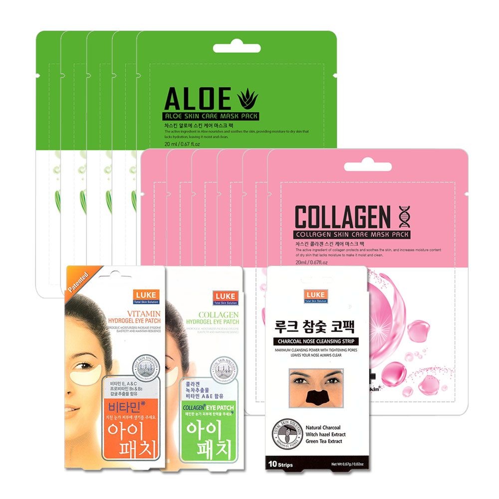 (택1)루크 참숯 코팩/루크 아이패치/차스킨 마스크팩X5매 /블랙헤드 다크써클/29년05월까지