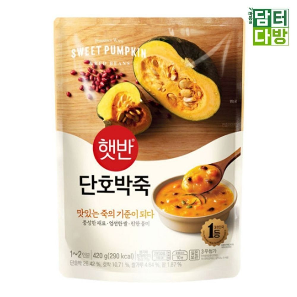 비비고죽420g CJ 햇반 단호박죽 X 420g 5개
