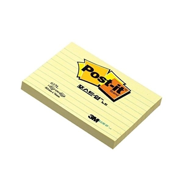 3M 포스트 잇 노트 라인 1p 접착식 메모장 노트 (KYR-WC2414F)