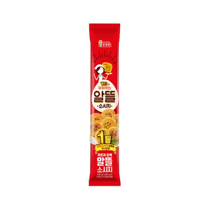 [오늘출발] 롯데햄 알뜰소시지 500g 추억의 분홍 어육 옛날 소시지 계란 반찬 도시락