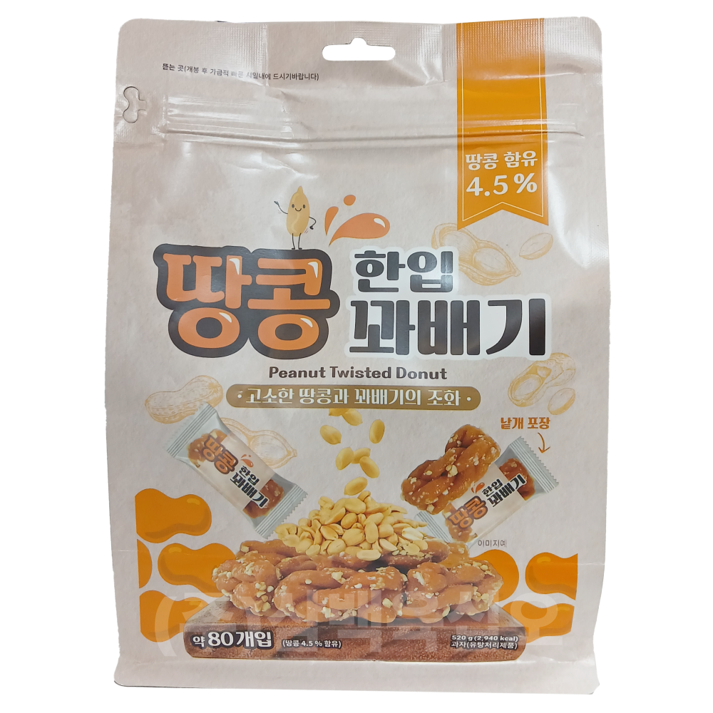 한입 땅콩 꽈배기 520g x 2개