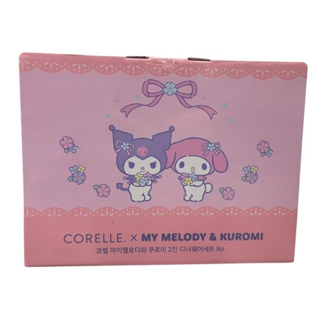 자체제작 코렐 마이멜로디와쿠로미 디너웨어세트