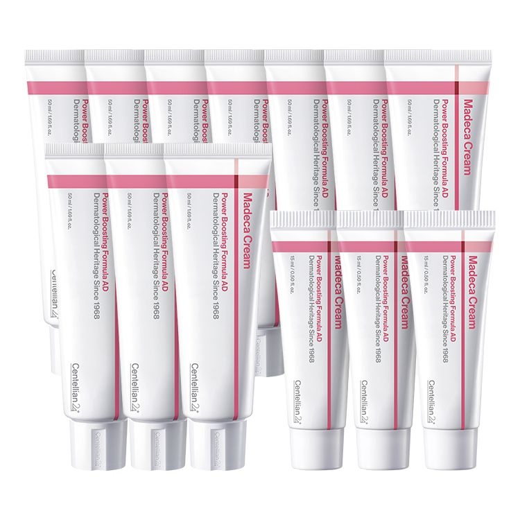 센텔리안24 [3,000P 리뷰적립] NEW 마데카크림 파워부스팅 AD 50ml 10개 + 15ml 3개