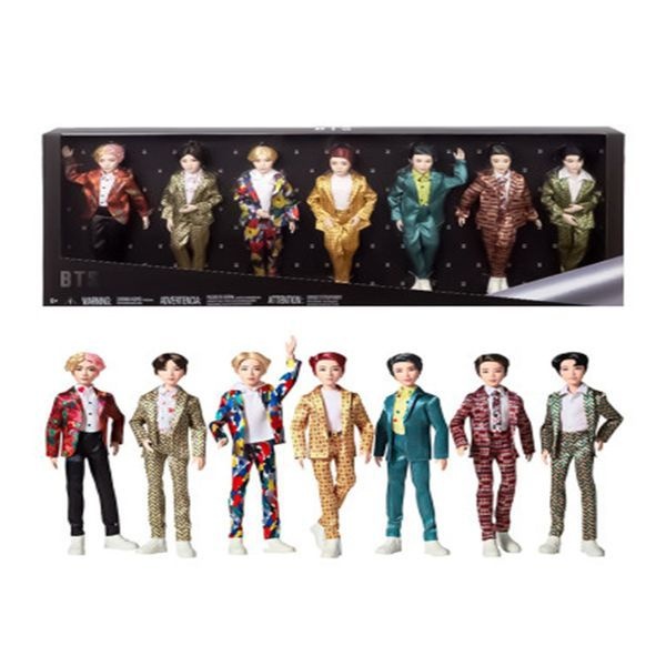 어썸월드 [보리보리]BTS 공식 패션돌 7 PACK 마텔 방탄소년단 굿즈 아이돌 바비인형 관절인형 선물포장상품