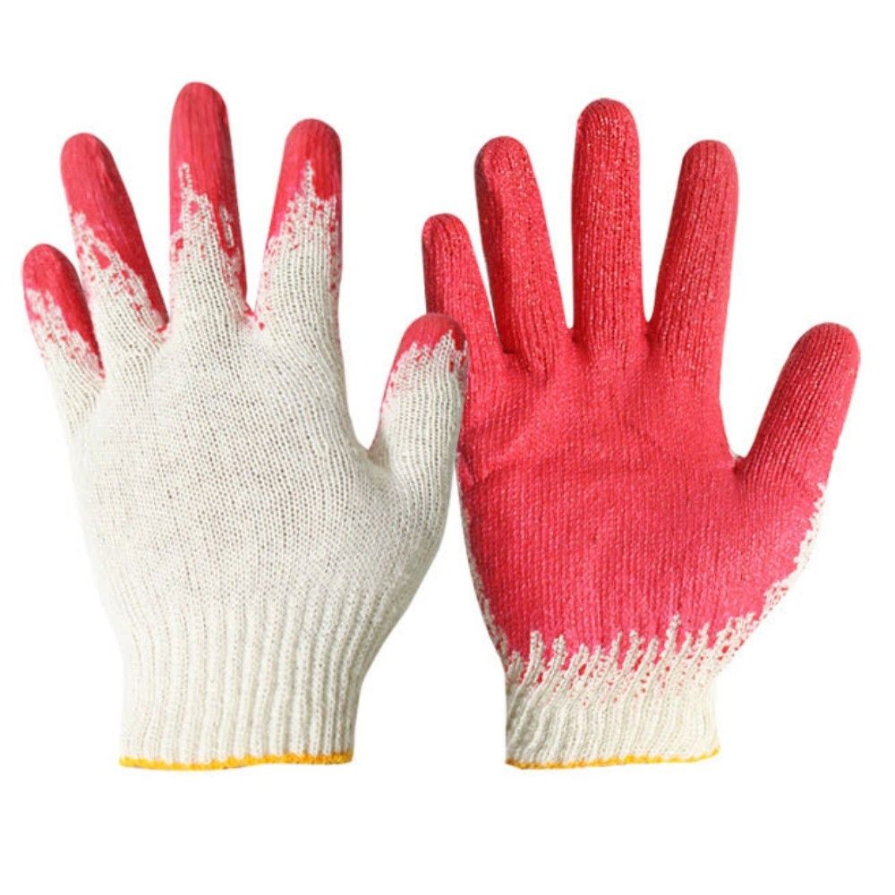 빨간색 반코팅 목장갑 10켤레묶음 물류장갑 택배장갑 이사짐장갑