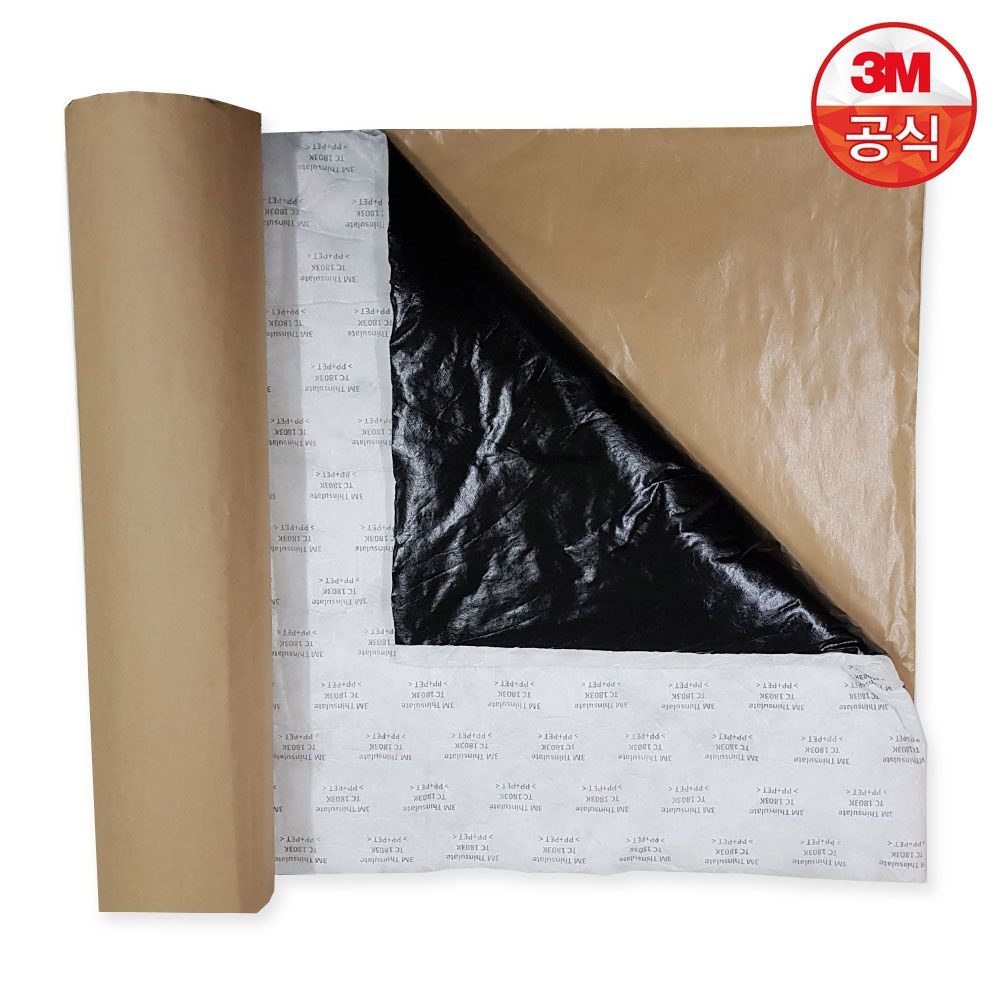 (현대Hmall) 3M 신슐레이트 34T 화이트 접착형 1520 x 500mm 자동차 흡음재 방음재 단열재