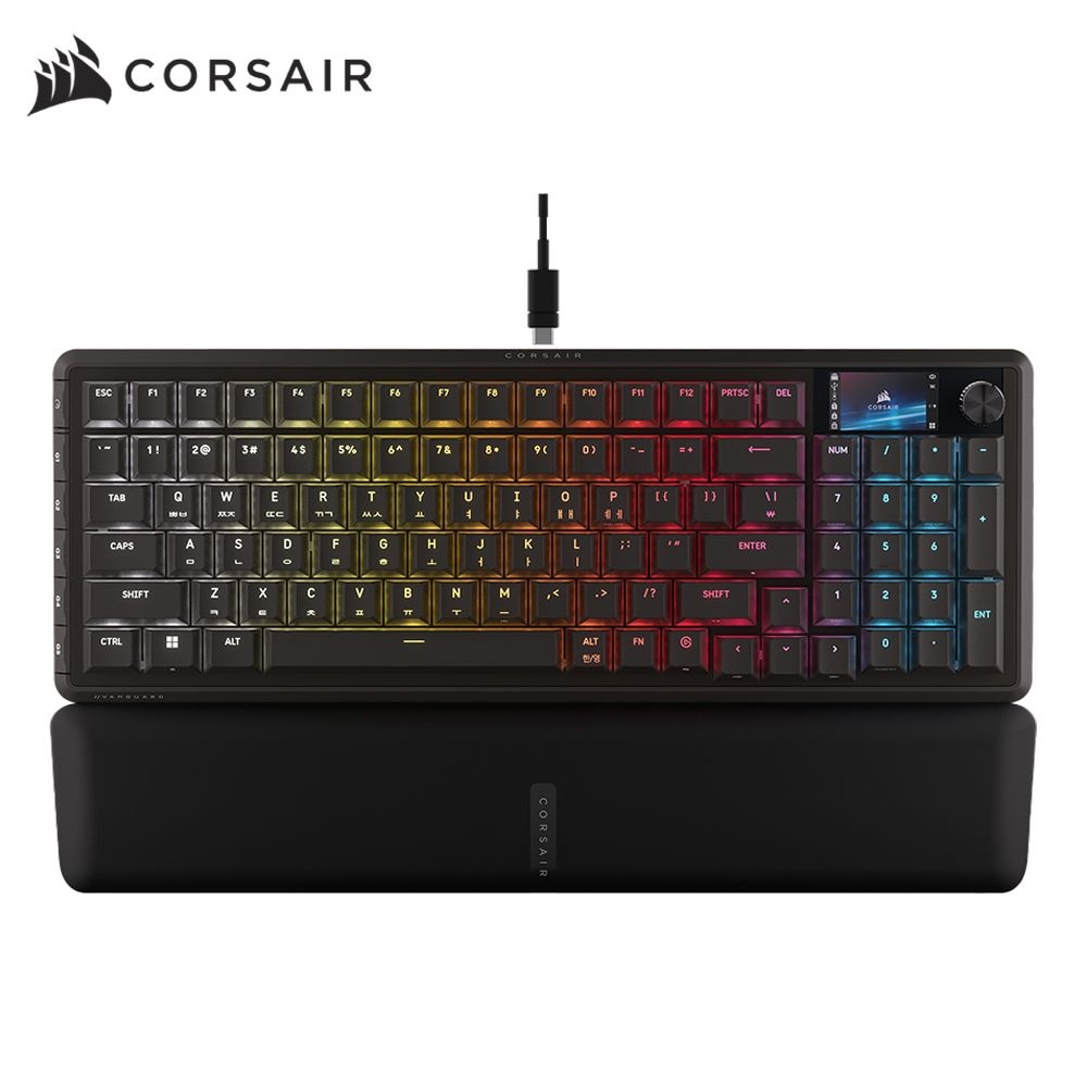 커세어 커세어 구마유시 픽 커세어 뱅가드 PRO 96 핫스왑 8K MGX 래피드트리거 게이밍 기계식 키보드