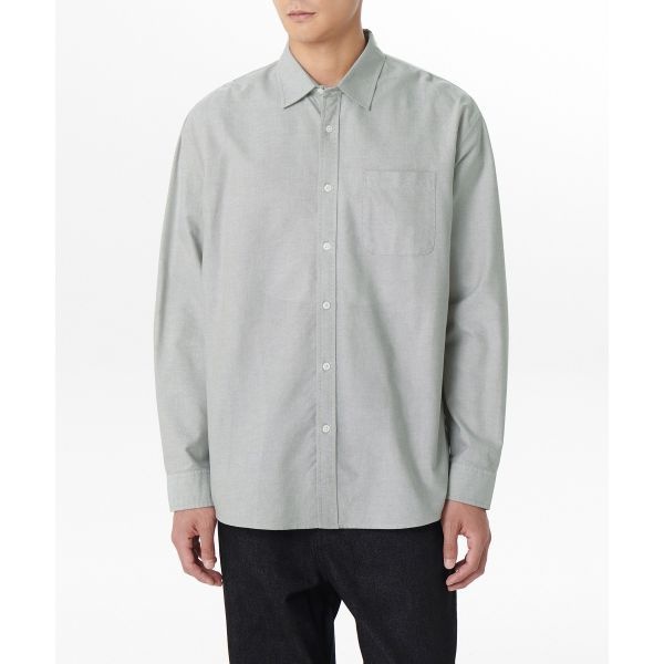 무신사 스탠다드 MUSINSA STANDARD 릴렉스 핏 옥스포드 셔츠 토프 MM0SL4Z04-TA 338905 S