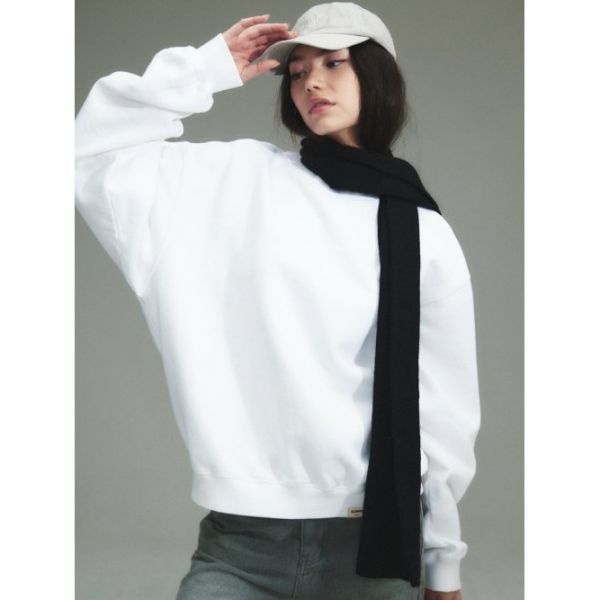 매장정품 글로니 GLOWNY G CLASSIC WED SWEATSHIRTS (WHITE) GC23WTCR0010WH 116831