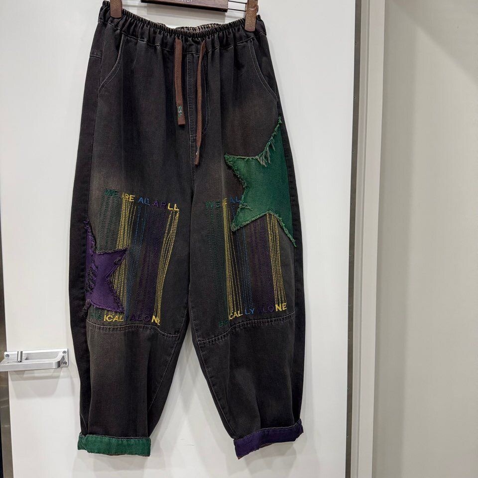 르니앤맥코이 [모다아울렛][르니앤맥코이]별패치  배기 팬츠MM11SD710_YS 양산점