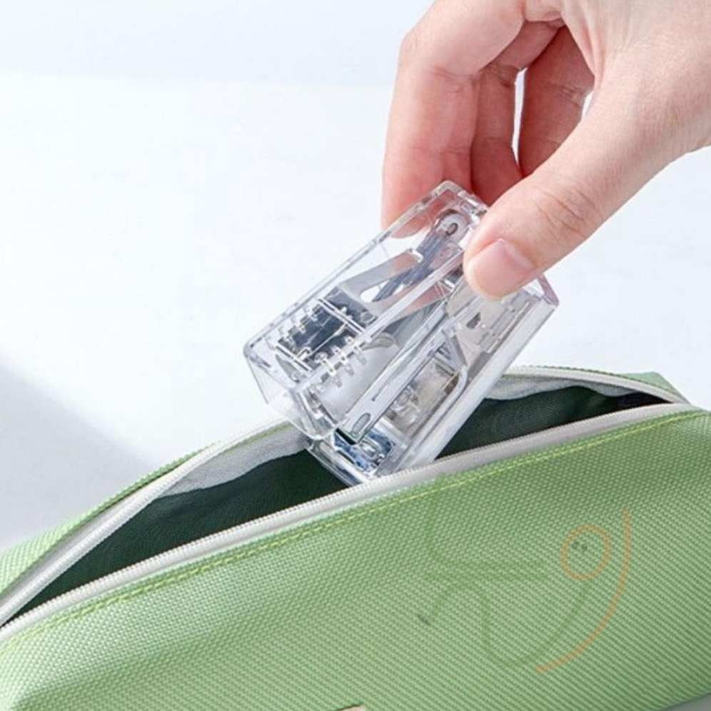 늘정 투명 미니 스테이플러 33호침 사무 문구 33호스테이플러 스템플러33호침