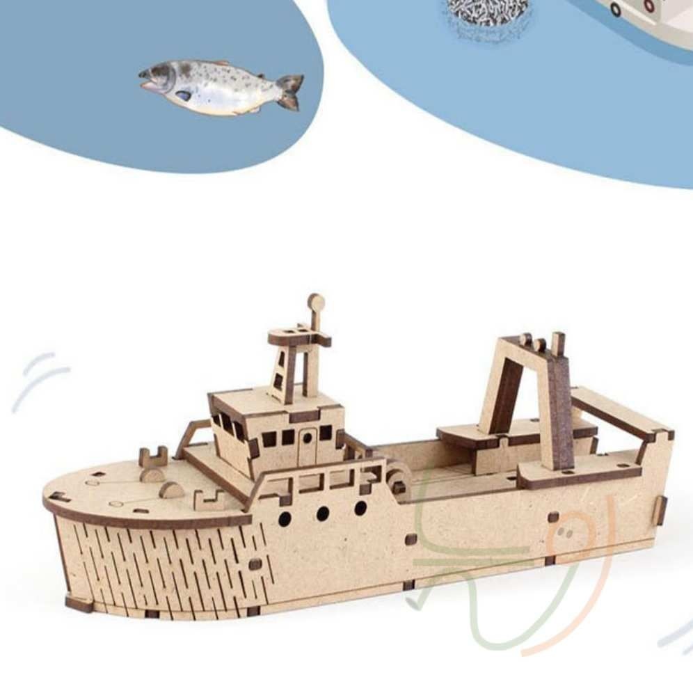 늘정 교육용 만들기 시리즈 영프래닛 원양트롤선 조립키트 목재만들기