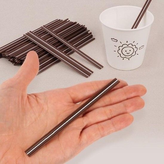 상세페이지 참조 [MEK71368_61]커피 빨대 브라운 커피빨대 커피스틱 1000P