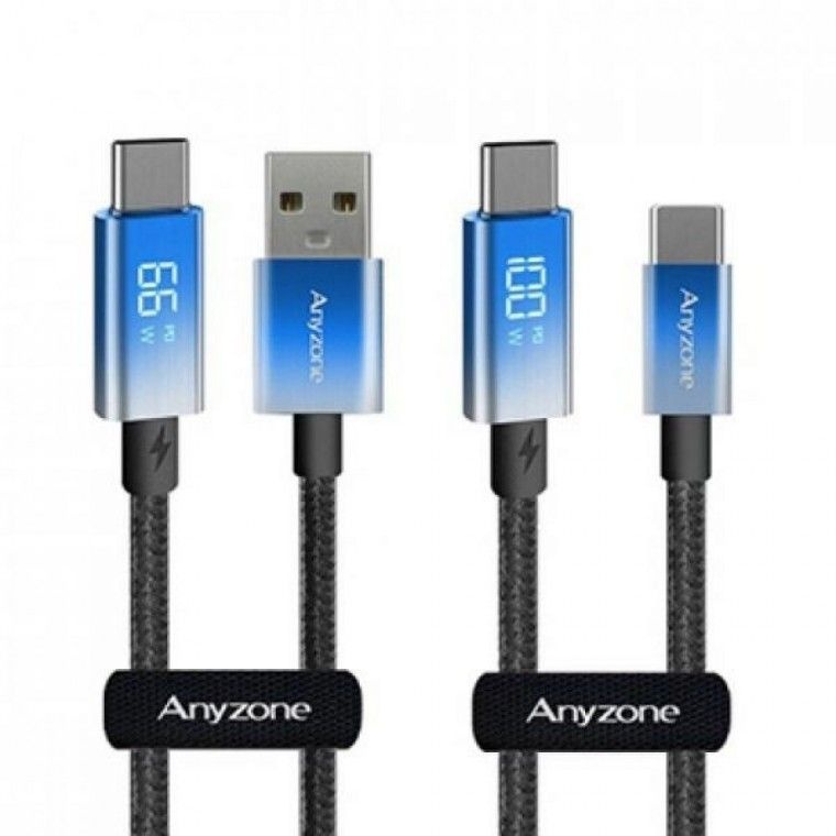 애니존 오로라 LCD 초고속충전 ANY-ALCB12M-CC CTOC데이터케이블  1.2M