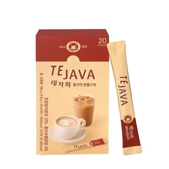 코카콜라 데자와 밀크티 스틱 20개 밀크티 분말 스틱 (9.8gx20) 동아오츠카