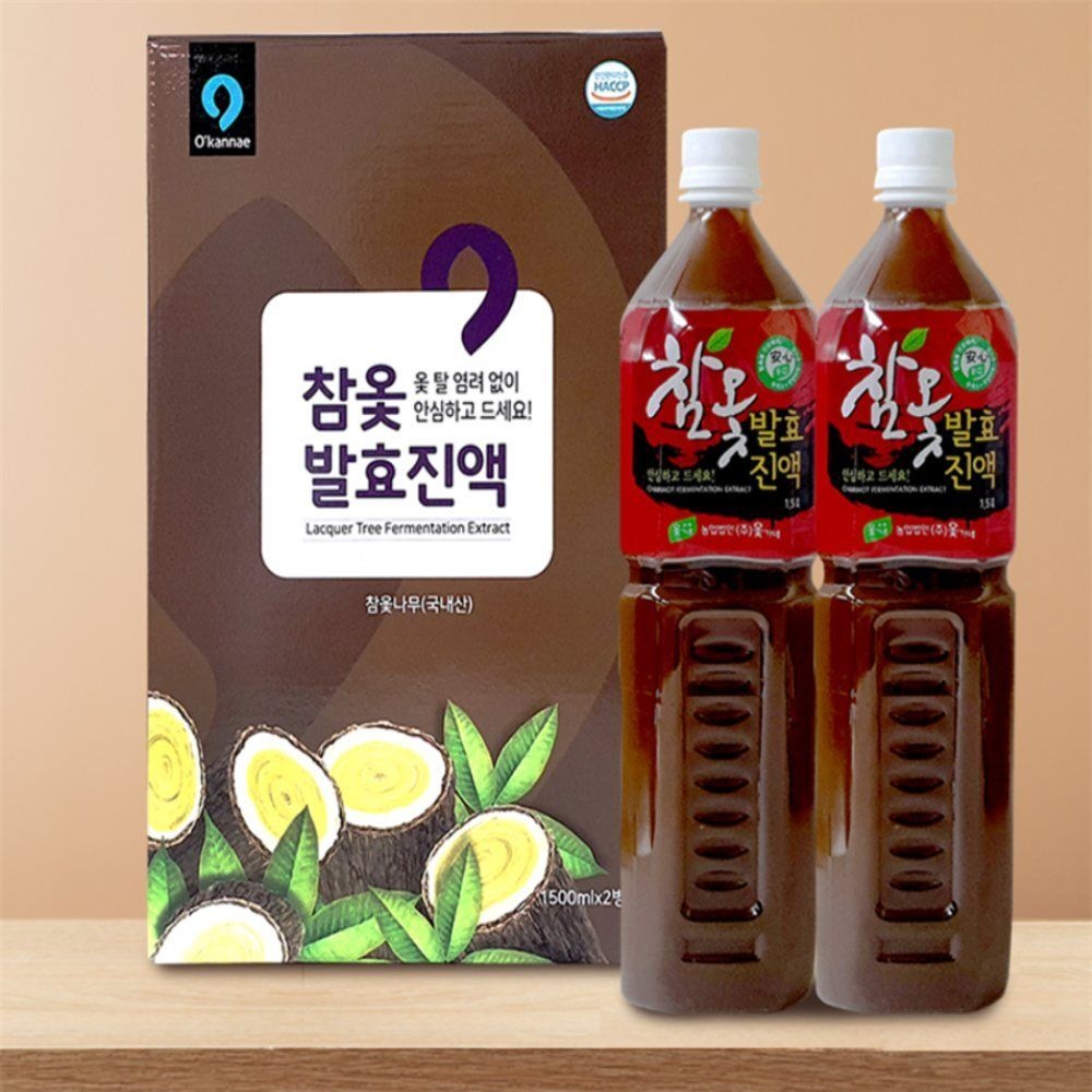 유쎌몰 옻물 1500ML X 2병 X 2개 옻진액 옷진액