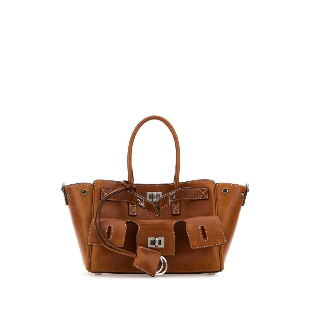 [해외] 발렌시아가 8357322ABP7 2753 Caramel leather mini Carry All Bel Air  handbag