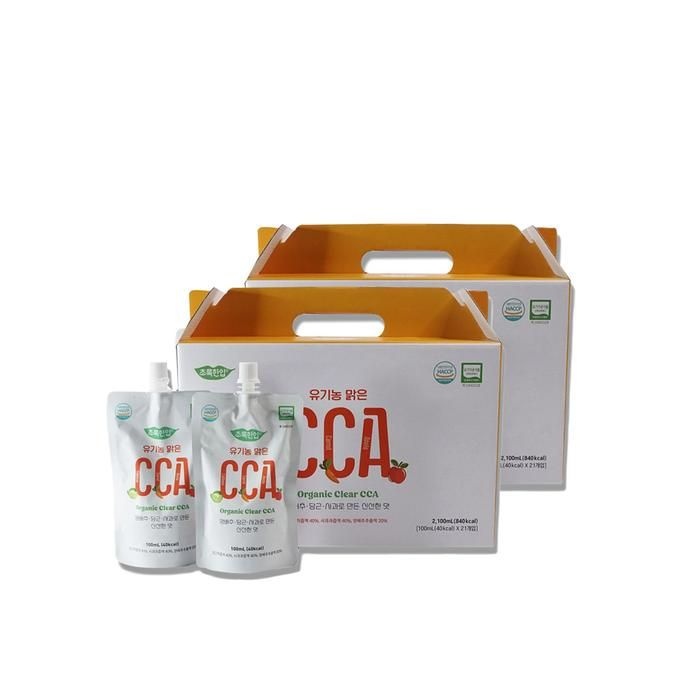 [초록한입] 유기농 맑은CCA 100ml x 21포 (2박스/총42포)