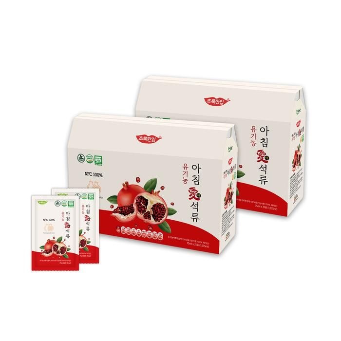 [초록한입] 유기농 아침애석류 75ml x 21포 (2박스/총42포)