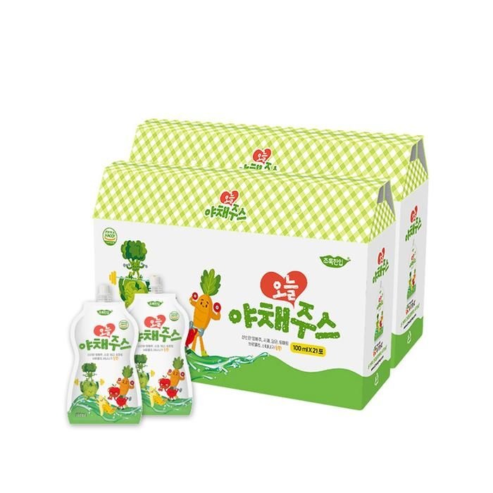 [초록한입] 오늘 야채주스 100ml x 21포 (2박스/총42포)