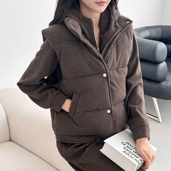 여성 폭신 데일리 겨울 패딩 조끼 SD-251112