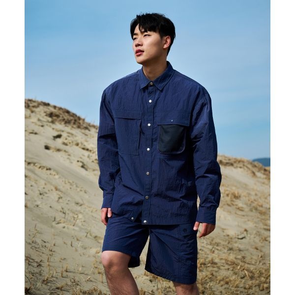 OFFGRID OFFGRID [이민재 착용]OG 코어 더블 포켓 셔츠-네이비 344480