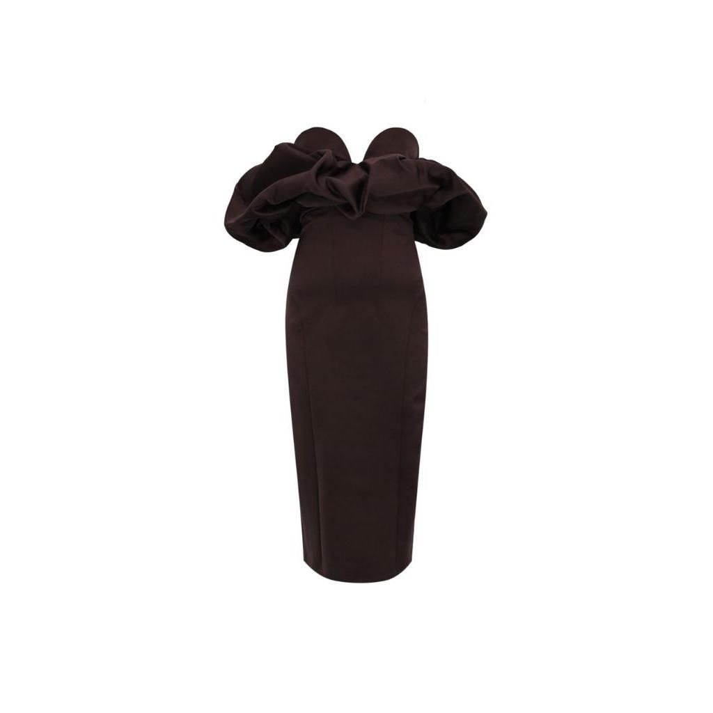 엘리자베타프렌치 엘리자베타 프렌치 Elisabetta Franchi 오프 숄더 미디 드레스 AB71456E2 EA4 TP949268972