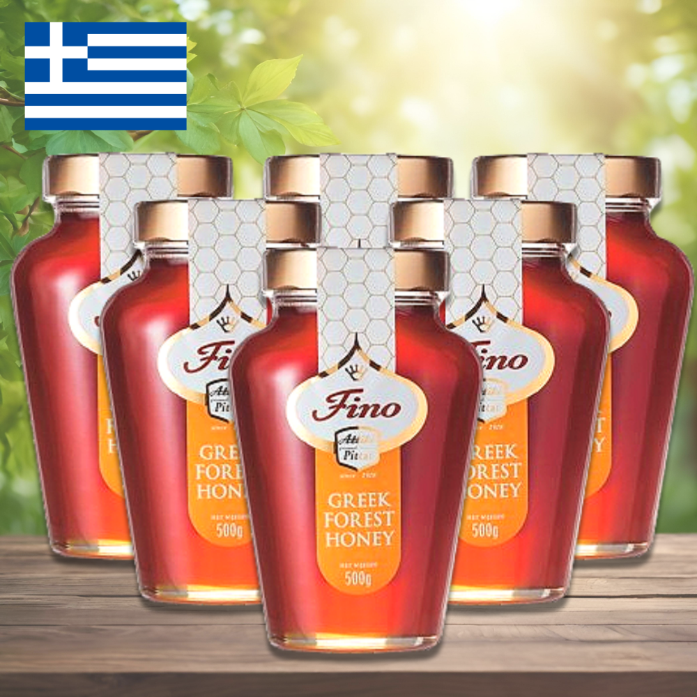 아티키 그리스 아티키 전나무 감로꿀 피노 그릭허니 자연산 토종 벌 꿀 500g 6병