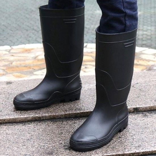 남성 데일리가성비 고무 소재 낚씨 작업 롱 레인 부츠