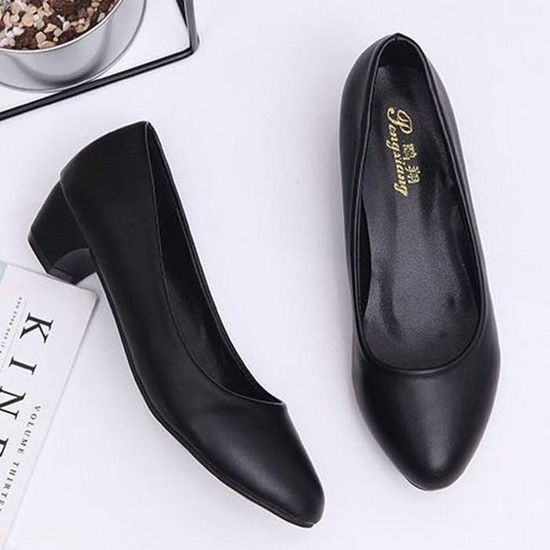 여성 정장구원픽두 근무화 승무원 면접구두 유니화 펌프스