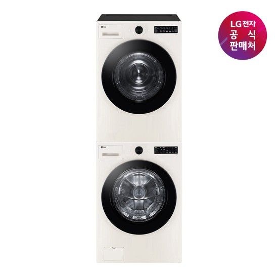 LG전자(주) [공식판매처] LG 트롬 오브제컬렉션 세탁기 건조기 세트 FG19EN+RG19EN