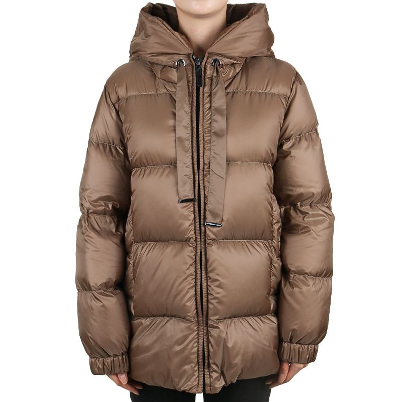 [롯데백화점]  막스마라 더 큐브 25FW 여성 세이아 후드 다운 패딩 카멜 SEIA 072