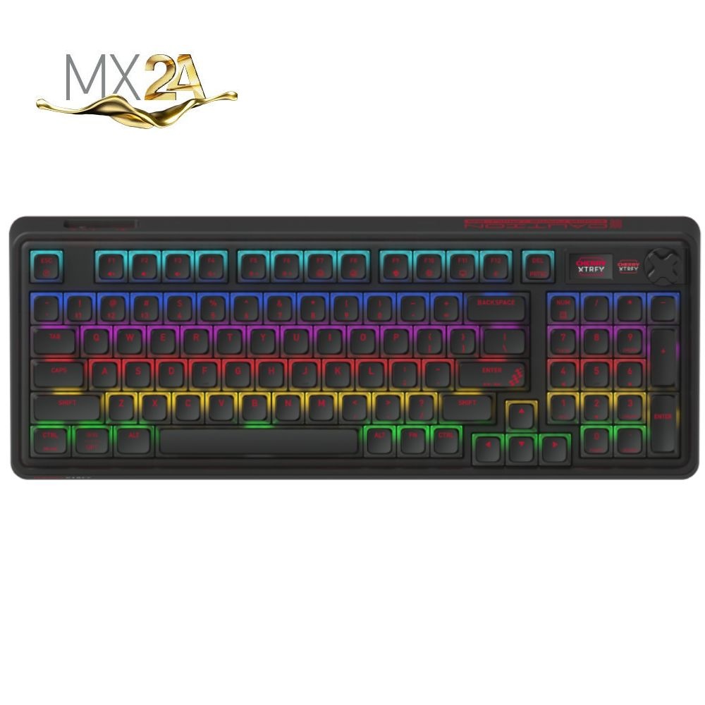 CHERRY 체리 XTRFY PIXIU 98 RGB MX2A 무선 3모드 8K 게이밍 키보드 블랙 저소음 적축