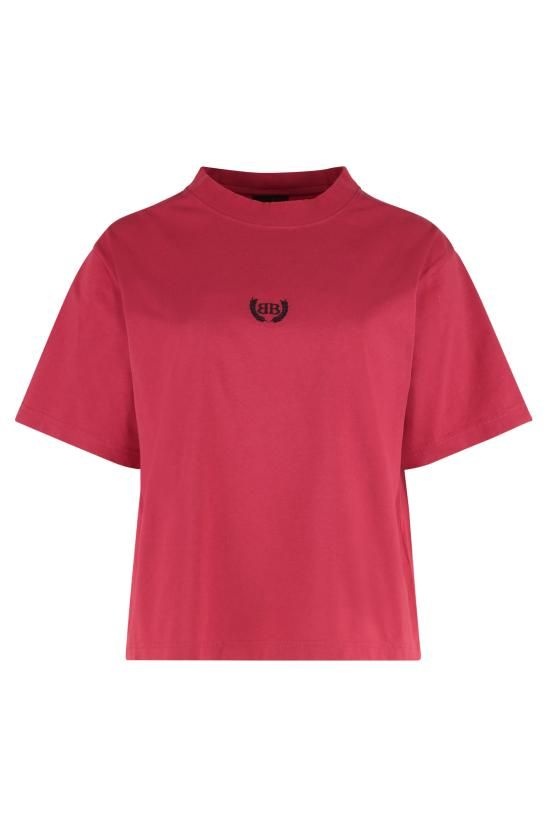 [해외] 발렌시아가 26SS 발렌시아가 로렐 클래식 미디엄 핏 티셔츠 850990TSVC96167 red