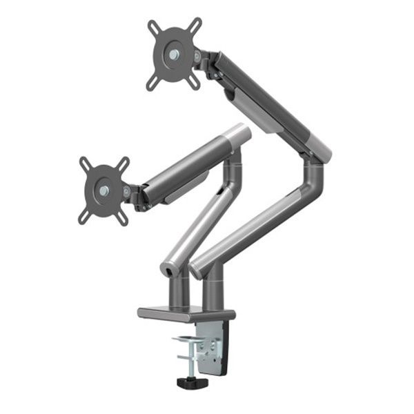 UnKnown 카멜인터내셔널 클램프형 듀얼 모니터암, 이지밸런스 CA-2D 그레이 ( 최대 32형 )