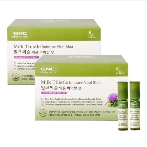 [롯데백화점] GNC [GNC]밀크씨슬 이뮨 바이탈 샷 [액상20g+정제(500mg2)]x30병x2개