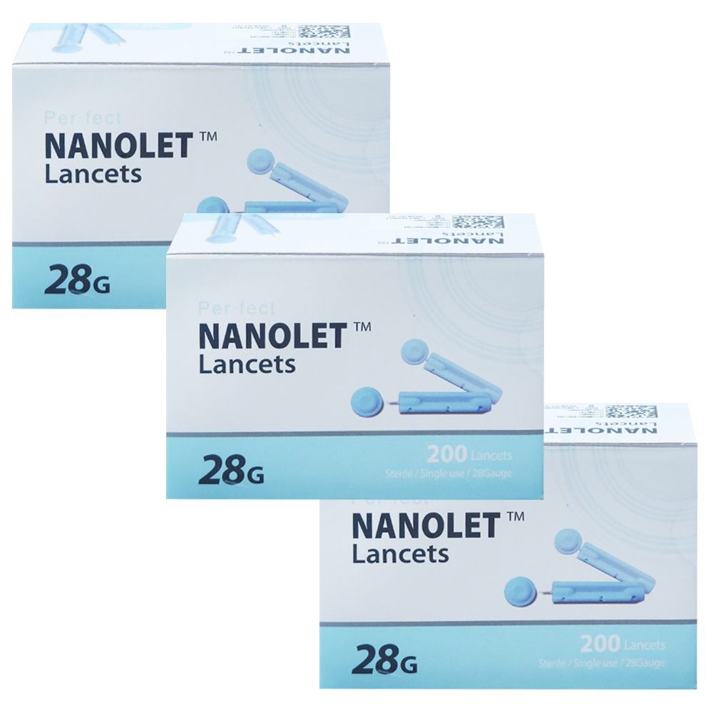 동방 나노렛 란셋 28G 200개입 X 3개 일회용 채혈 사혈 당뇨침 체했을때 손따기