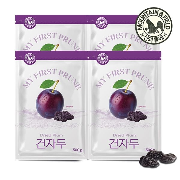 산과들에 건자두 500g x4봉 (총 2kg) 말린자두 푸룬