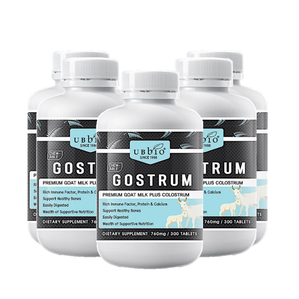 [해외] 유비바이오 고스트럼 고트밀크 콜로스트럼 산양유 초유 300정 5개