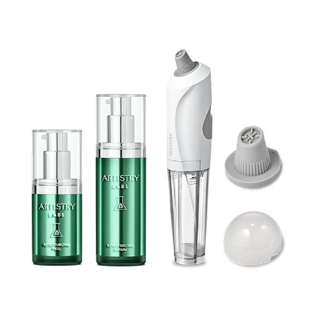 암웨이 아티스트리 랩스 리텍스처라이징 시스템 아쿠아 브래이젼 세트 마사지기 리프팅 부스터