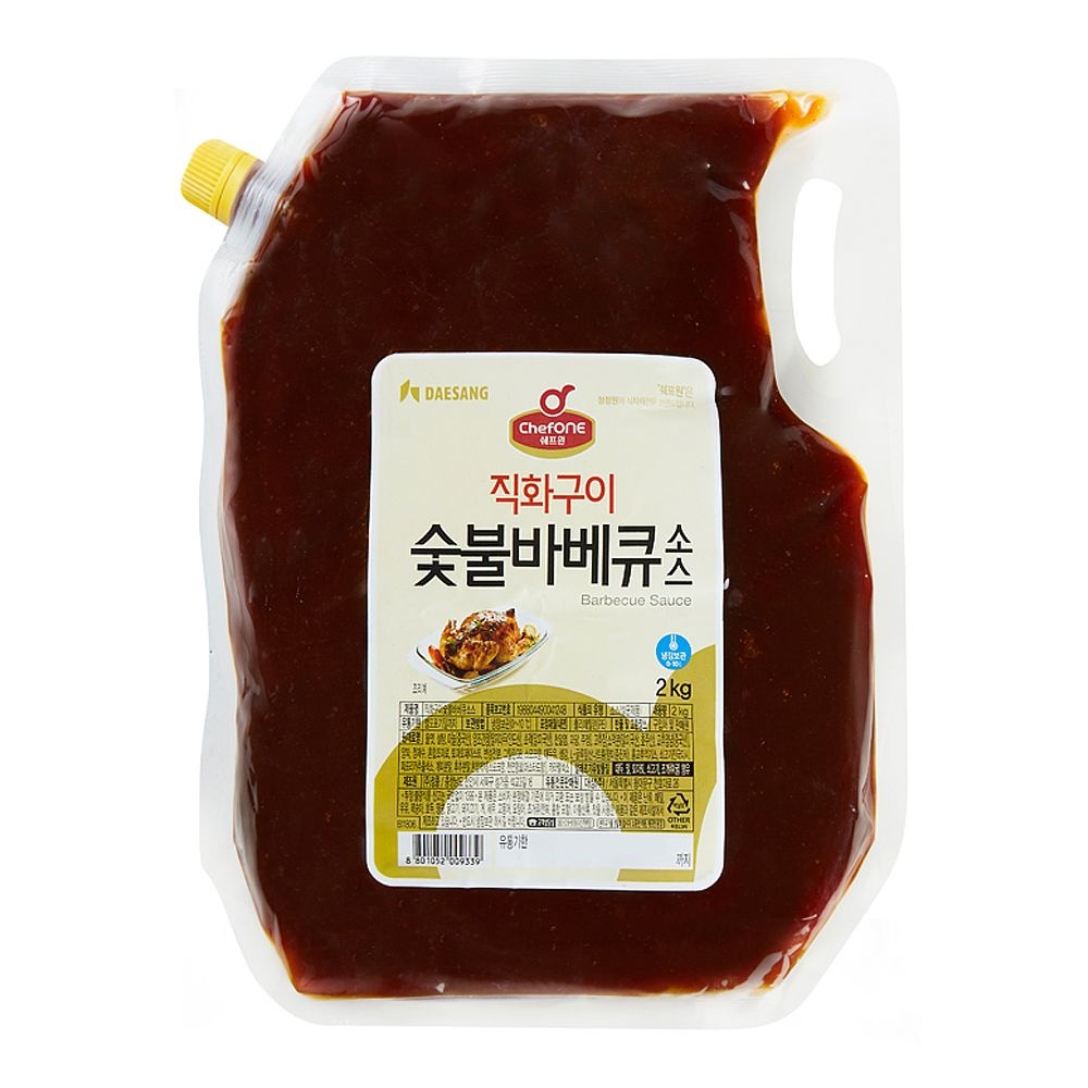 청정원 쉐프원 직화구이 숯불바베큐소스 2kg/청정원