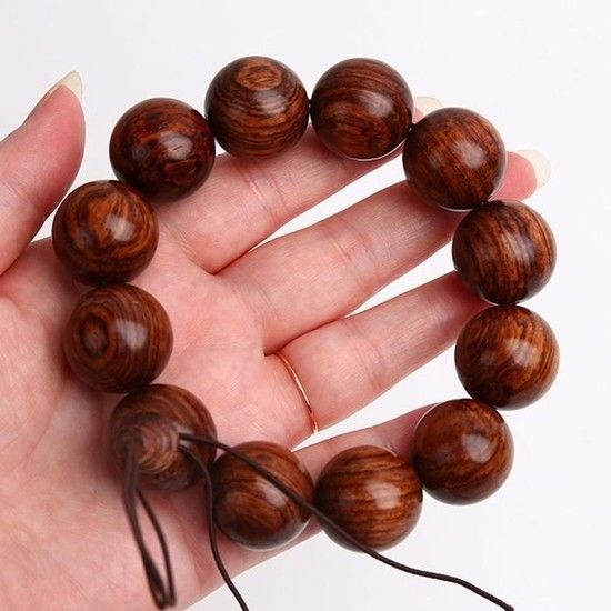 백단향 나무힙한로 만든 염주팔찌