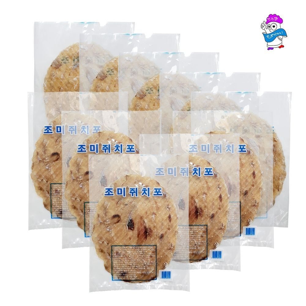 왕쥐포 30gx10봉 롱다리 쥐포 간식 대왕발 오다리 안주 스낵 오징어다리 육포 과자