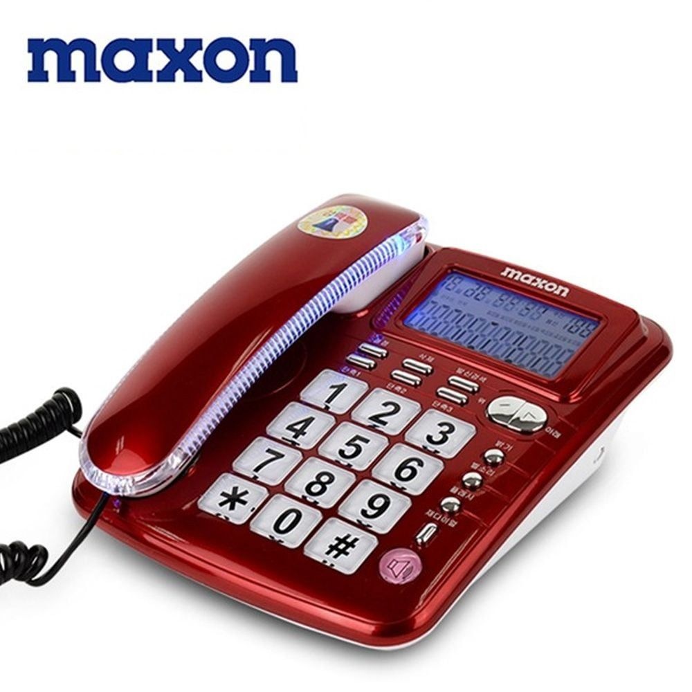 LCD 맥슨350 빅화면 빅버튼 빅벨 유선전화 유선전화기 빅버튼 CID LCD