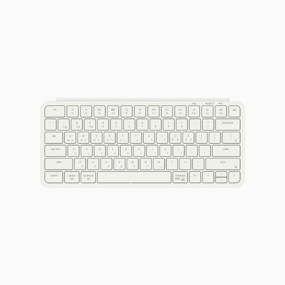 키크론 B1 바닐라크림 4in1 블루투스 무선 슬림 키보드 미니배열 펜타그래프