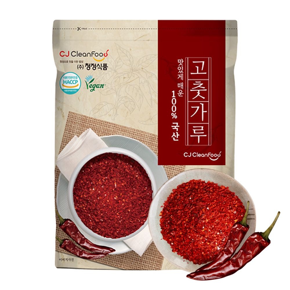 25년 [청정식품] 국산 햇 고춧가루 굵은 고추가루 1kg CJA001-8